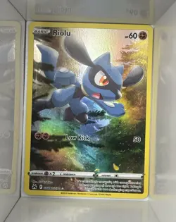 Pokemon Co. Riolu GG26/GG70 Crown Zenith Galarian Gallery Ultra Rare Holo - Image 1