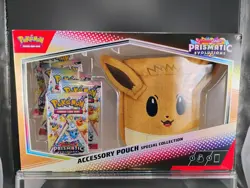 Pokemon TCG Eevee Prismatic Evolutions Set W/ Accessory Pouch - Image 1