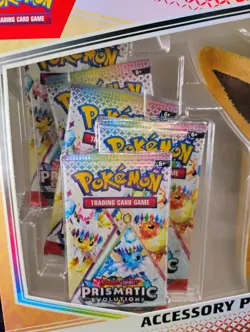 Pokemon TCG Eevee Prismatic Evolutions Set W/ Accessory Pouch - Image 3