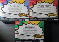 Pokemon Mega Evolution Ascended Heroes Ex Box Set of 3 Factory Sealed - Image 2