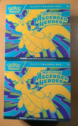 LOT OF 2 Pokemon Ascended Heroes ETBs Elite Trainer Box New/Sealed - Image 1