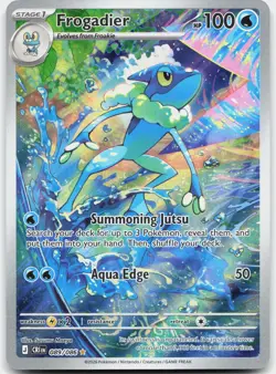 Frogadier 089/086 Holo Illustration Rare Chaos Rising Pokemon Near Mint - Image 1
