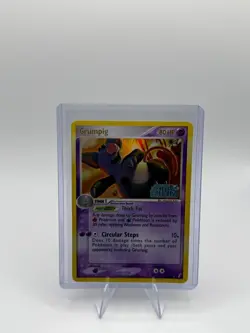 Pokemon Grumpig 7/100 Holo Rare EX Crystal Guardians STAMPED LP/NM - Image 1