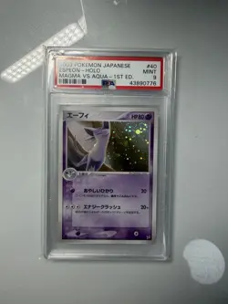 Pokemon 2003 Psa 9 Espeon Holo Team Magma vs Team Aqua Jap 1st Edition Graded - Image 1