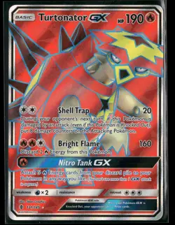 Turtonator GX (Full Art) 131/145 Holo Ultra Rare Guardians Rising Pokemon NM - Image 1