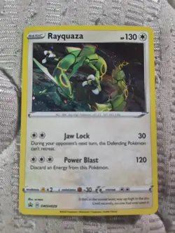 Pokemon TCG Rayquaza Holo SWSH029 Black Star Promo Sea & Sky Collection NM - Image 1