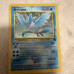 Pokemon TCG Articuno 2/62 Fossil Holo Rare Unlimited English 70 HP Arita - Image 1
