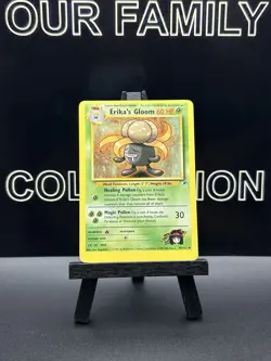 💥 Erika's Gloom Gym Heroes Regular # 45/132 Pokemon 2000 Vintage MISCUT - Image 1