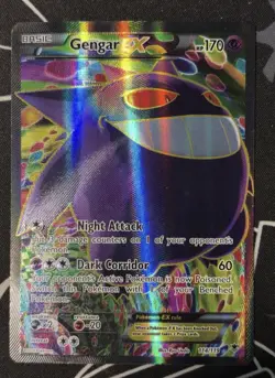 Pokemon Gengar EX (114 Full Art) 114/119 XY-Phantom Forces Holo NM- - Image 1