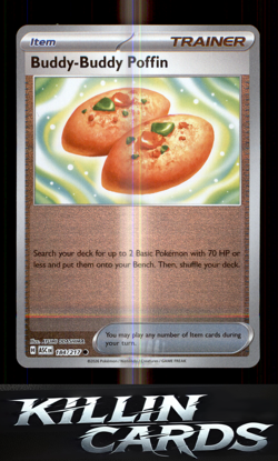 Reverse Holofoil Buddy-Buddy Poffin 184/217 Pokemon Common ME: Ascended Heroes C - Image 1