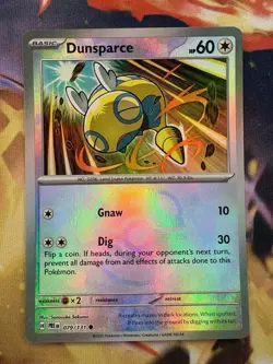 Dunsparce (Master Ball Pattern) 079/131 Prismatic Evolutions Pokemon Holo NM - Image 1