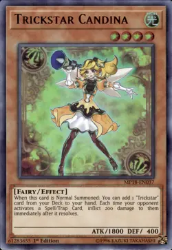 Trickstar Candina - Ultra Rare 1st Edition MP18-EN037 - NM - YuGiOh - Image 1