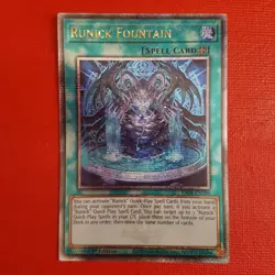 Yugioh Runick Fountain RA04-EN296 1st Edition Quarter Century - Image 1