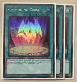 3x Summoning Curse 1st Edition Super Rare RA03-EN057 Yu-Gi-Oh! - Image 1
