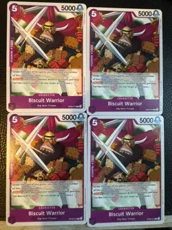 OP08-072 Biscuit Warrior One Piece Card Game CCG Two Legends English x4 Playset - Image 1