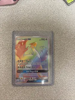 Pokemon TCG Lucia GX Full Art Rainbow Secret Rare Card 227/214 - Image 1