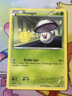 Foongus 17/124 Common Dragons Exalted Pokemon Card LP - Image 1