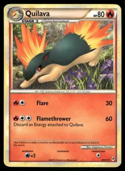 Quilava 49/95 Uncommon Call of Legends Pokemon Near Mint - Image 1