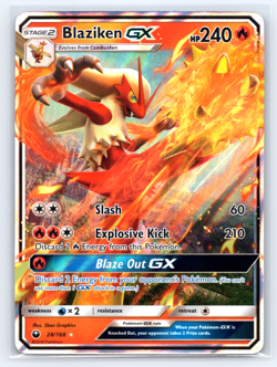 Blaziken GX 28/168 Holo GX Rare Celestial Storm NM - Image 1