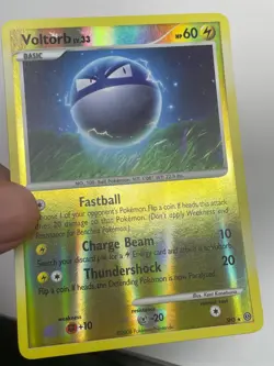 Pokemon TCG Shiny Voltorb Stormfront Reverse Holo SH3 Lightly Played - Image 2