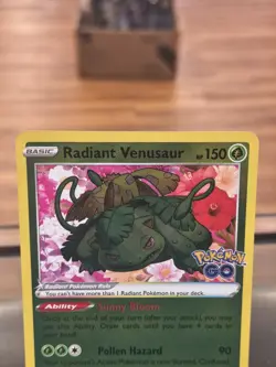 Radiant Venusaur 004/078 Pokemon GO Holo Free Shipping! - Image 2