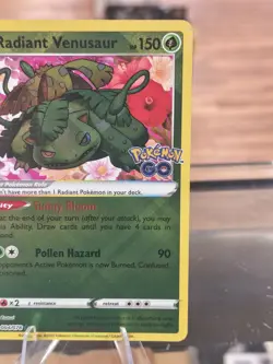 Radiant Venusaur 004/078 Pokemon GO Holo Free Shipping! - Image 4