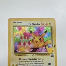 Pokemon Birthday Pikachu Wotc Promo #24 Holo 50 HP English 1999 - Image 5