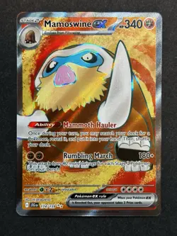 Mamoswine ex 174/159 Journey Together Full Art Double Rare Pokemon TCG NM/MINT - Image 1