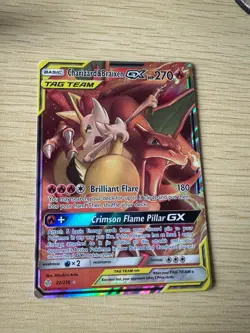 Pokemon TCG Charizard & Braixen GX Holo Ultra Rare Full Art 22/236 - Image 1