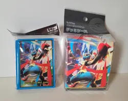Pokemon Center Japan EXCLUSIVE Mega Lucario Deck Case and Sleeves NEW CAN SELLER - Image 1