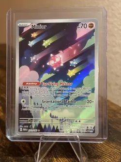 Pokemon TCG Minior 201/182 Paradox Rift Illustration Rare Holo ENG 2023 - Image 1