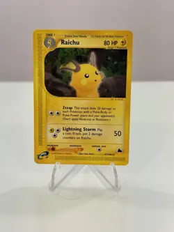 2003 Pokemon 2003 Skyridge - Raichu 27/144 Non Holo Rare - Image 1