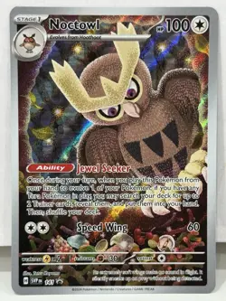 Noctowl SVP141 Black Star Promo Pokemon Card Near Mint / Mint Full Art - Image 1