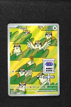 Pokemon Pidgey 207/197 Sv03: Obsidian Flames Illustration Rare NM - Image 1