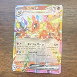 The Pokemon Company Flareon ex 014/131 Prismatic Evolutions DR Holo ENG 270HP - Image 1