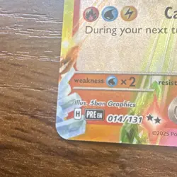 The Pokemon Company Flareon ex 014/131 Prismatic Evolutions DR Holo ENG 270HP - Image 5