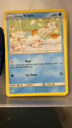 Alolan Vulpix 30/156 Common Ultra Prism Pokemon Lightly Played - Image 1