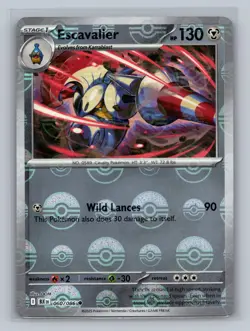 Escavalier (Poke Ball Pattern) 060/086 Holo Common Black Bolt Pokemon NM - Image 1