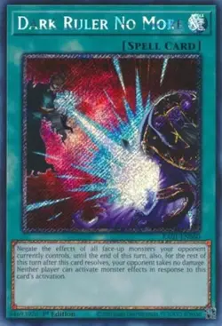 Yugioh! Dark Ruler No More - RA01-EN060 - Platinum Secret Rare - 1st Edition Nea - Image 1