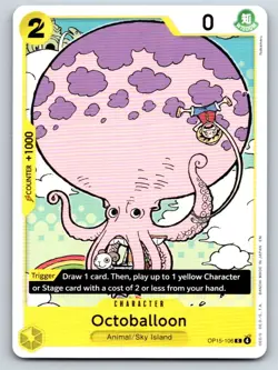 Octoballoon OP15-106 Common Adventure on Kami's Island One Piece Near Mint - Image 1