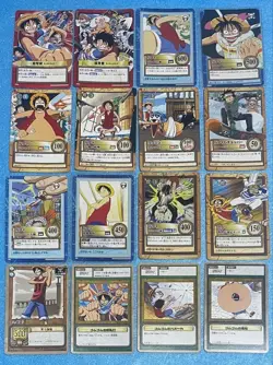 Bandai One Piece Hyper Battle Luffy 16 Card Lot Vintage Authentic Rare - Image 1