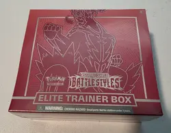 Pokemon Trading Sword & Shield Battle Styles 133+ cards, Elite Trainer Box, Red - Image 1