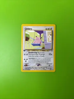 Clefairy 30/111 1st Edition Neo Genesis Pokemon Card MP - Image 1