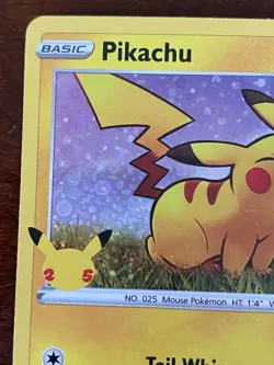 2020 Pikachu Tail Whip Pokemon Card Holographic Foil Unplayed Excellent - Image 2