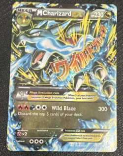 Pokemon M Charizard EX MEGA 69/106 Flashfire Ultra Rare Holo 230 HP Card - Image 1