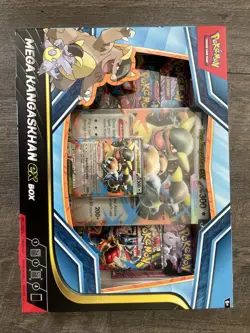 Pokemon Mega Kangaskhan EX Box Sealed New 4 Booster Packs Promo Card - Image 1