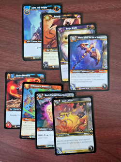 World of Warcraft WoW Trading Card Game TCG Choose Your Cards Singles Light Play - Image 1