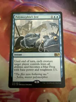Polymorphist's Jest #75 [M15] Rare Blue Instant MTG Regular LP - Image 1
