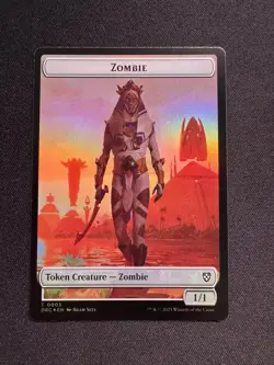 CHAMPION OF WITS // ZOMBIE (0003) DOUBLE-SIDED TOKEN FOIL - MTG - Sels NM/M - Image 1