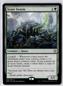 Scute Swarm Zendikar Rising Regular NM R 203/280 - Image 1